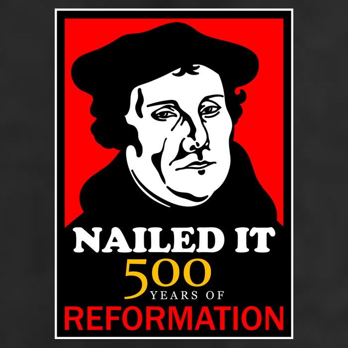 Nailed It Martin Luther 500 Years of Reformation Adult Drive Performance Visor