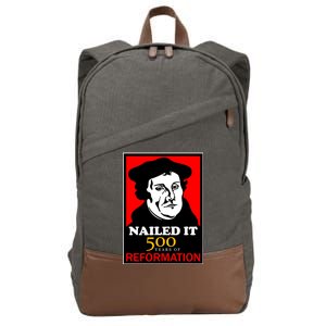 Nailed It Martin Luther 500 Years of Reformation Cotton Canvas Backpack