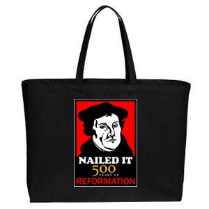 Nailed It Martin Luther 500 Years of Reformation Cotton Canvas Jumbo Tote