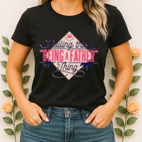 Nailing This Being A Father Thing Womens T-Shirt