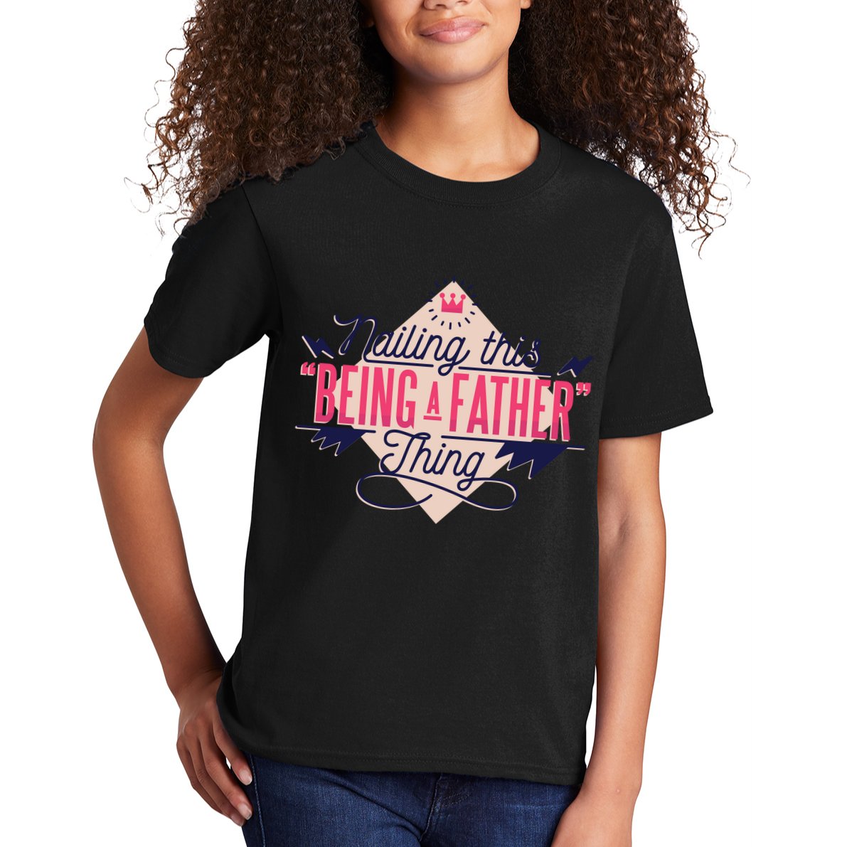 Nailing This Being A Father Thing Kids T-Shirt