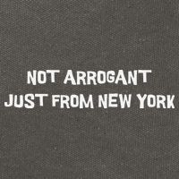 Not Arrogant Just From New York Cotton Canvas Backpack