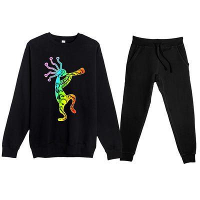 Native American Kokopelli Flute Gift Premium Crewneck Sweatsuit Set