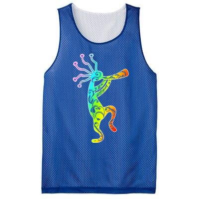 Native American Kokopelli Flute Gift Mesh Reversible Basketball Jersey Tank