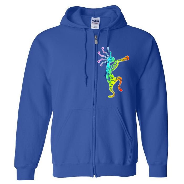 Native American Kokopelli Flute Gift Full Zip Hoodie