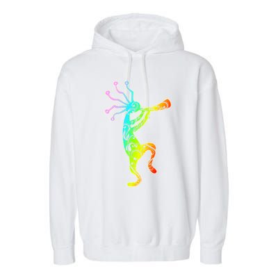 Native American Kokopelli Flute Gift Garment-Dyed Fleece Hoodie