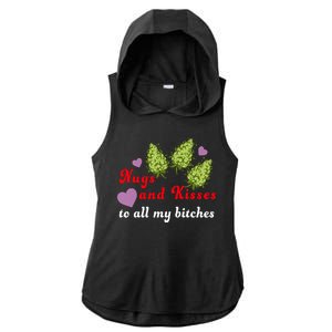 Nugs And Kisses To All My Bitches Ladies PosiCharge Tri-Blend Wicking Draft Hoodie Tank