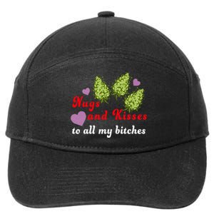 Nugs And Kisses To All My Bitches 7-Panel Snapback Hat