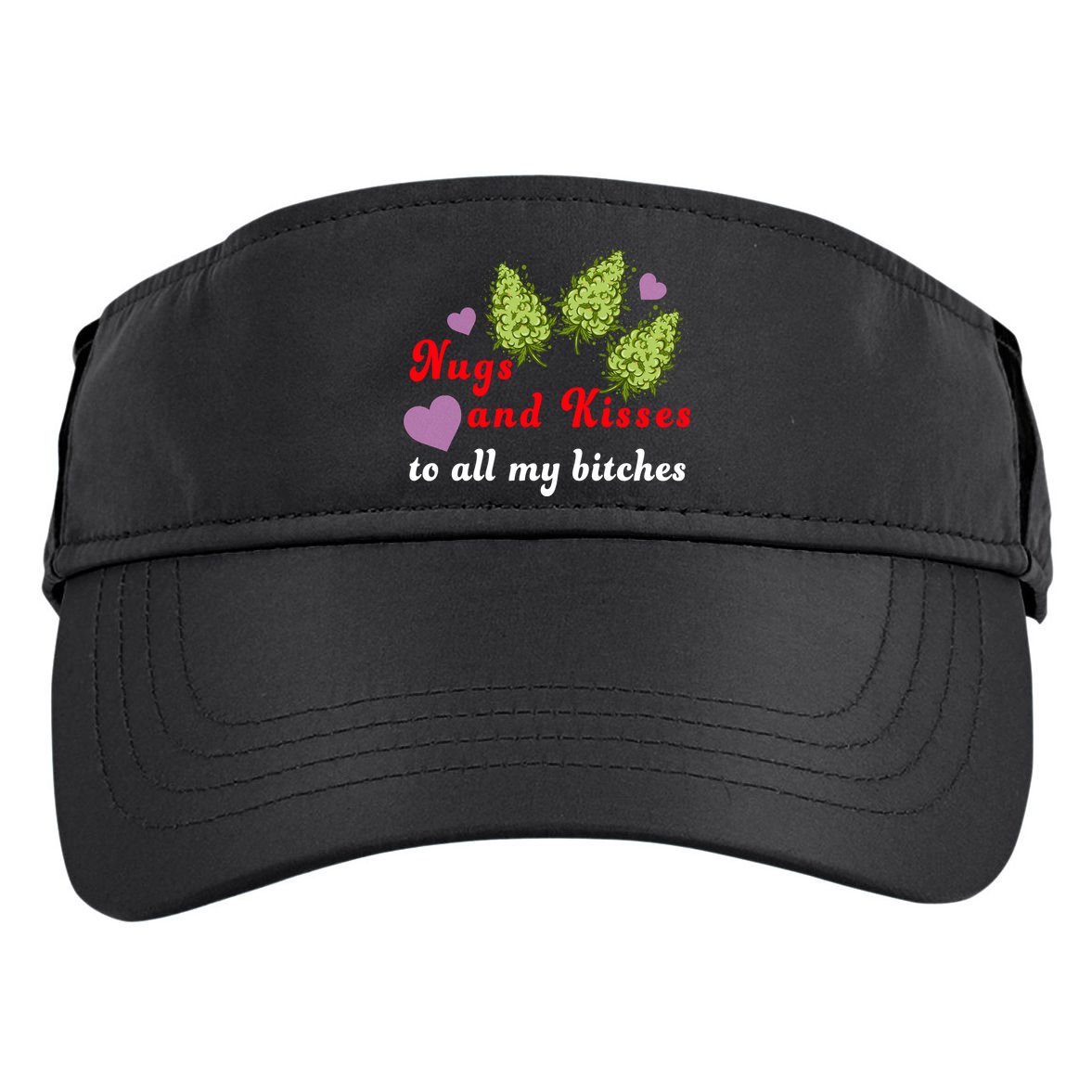 Nugs And Kisses To All My Bitches Adult Drive Performance Visor