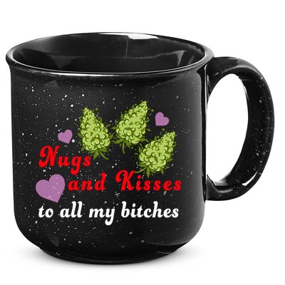 Nugs And Kisses To All My Bitches 15oz Campfire Ceramic Mug