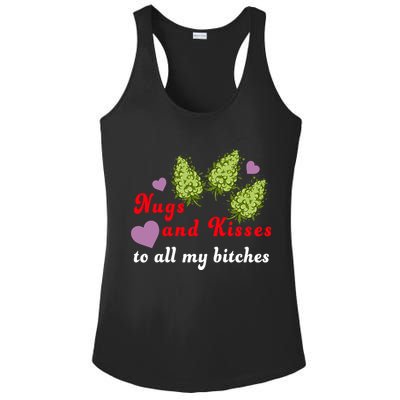 Nugs And Kisses To All My Bitches Ladies PosiCharge Competitor Racerback Tank