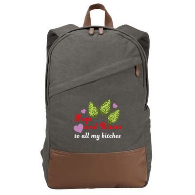 Nugs And Kisses To All My Bitches Cotton Canvas Backpack