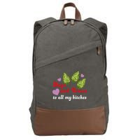 Nugs And Kisses To All My Bitches Cotton Canvas Backpack