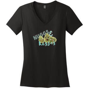 Nuggs And Kisses Women's V-Neck T-Shirt