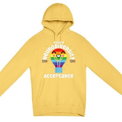 Neurodiversity Acceptance Kawaii Encourage Diversity Premium Pullover Hoodie