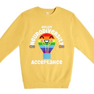 Neurodiversity Acceptance Kawaii Encourage Diversity Premium Crewneck Sweatshirt