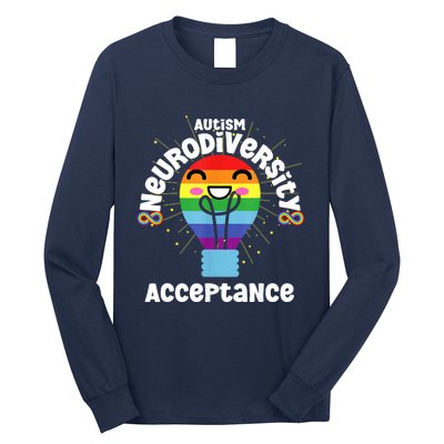 Neurodiversity Acceptance Kawaii Encourage Diversity Long Sleeve Shirt