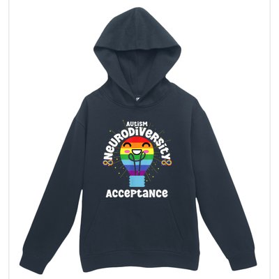 Neurodiversity Acceptance Kawaii Encourage Diversity Urban Pullover Hoodie