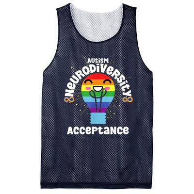 Neurodiversity Acceptance Kawaii Encourage Diversity Mesh Reversible Basketball Jersey Tank