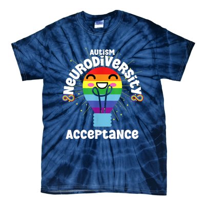 Neurodiversity Acceptance Kawaii Encourage Diversity Tie-Dye T-Shirt