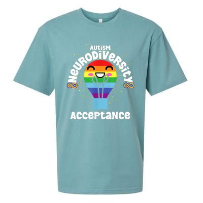 Neurodiversity Acceptance Kawaii Encourage Diversity Sueded Cloud Jersey T-Shirt