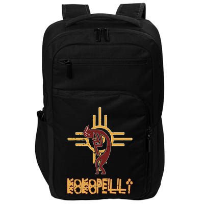 Native American Kokopelli Flute Player Sun Symbol Impact Tech Backpack