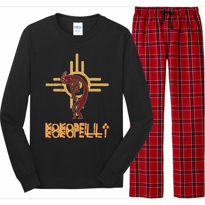 Native American Kokopelli Flute Player Sun Symbol Long Sleeve Pajama Set