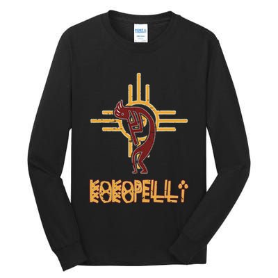 Native American Kokopelli Flute Player Sun Symbol Tall Long Sleeve T-Shirt