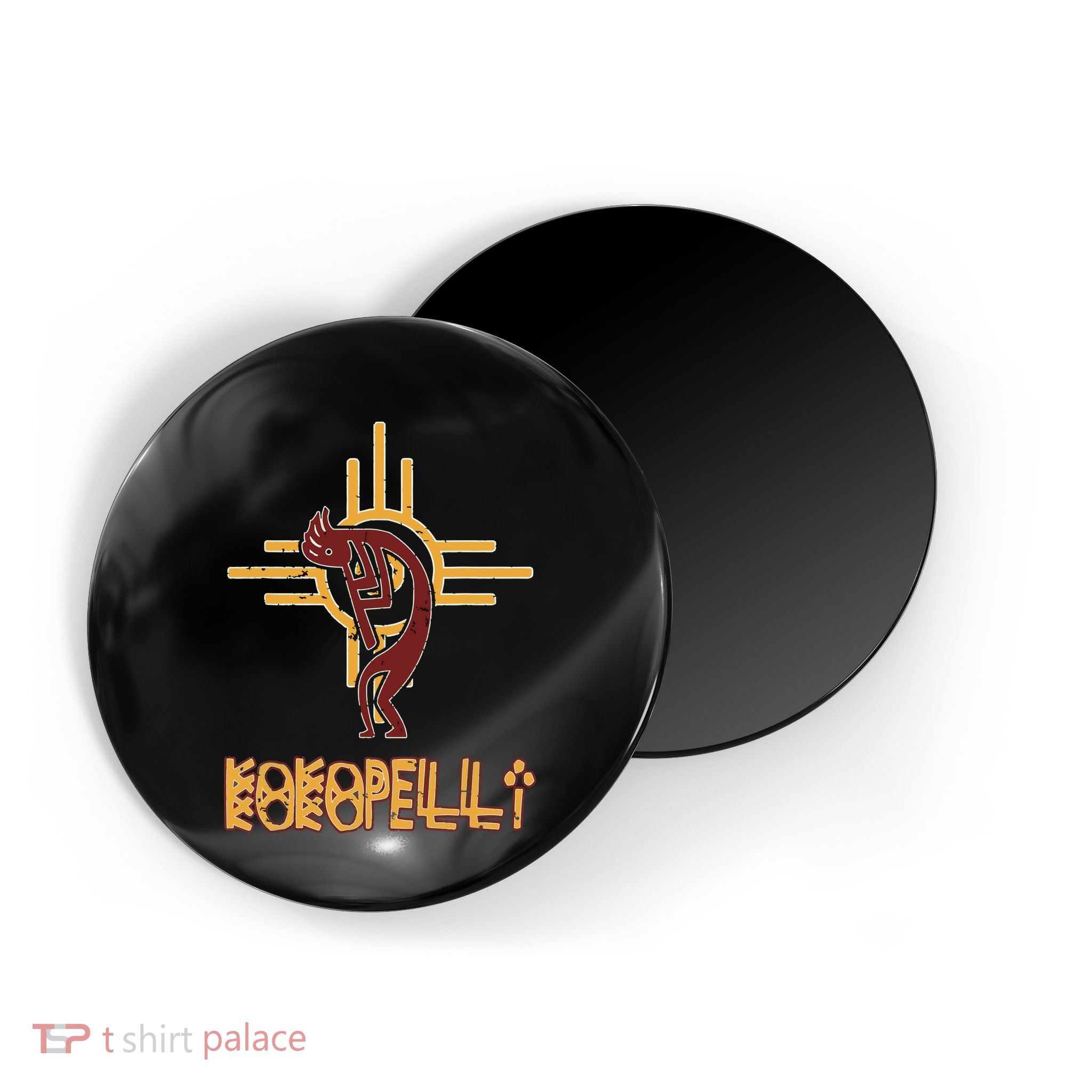 Native American Kokopelli Flute Player Sun Symbol Magnet