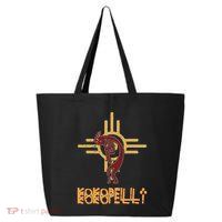 Native American Kokopelli Flute Player Sun Symbol 25L Jumbo Tote