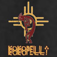 Native American Kokopelli Flute Player Sun Symbol Golf Towel