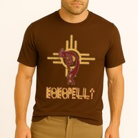 Native American Kokopelli Flute Player Sun Symbol Performance Shirt