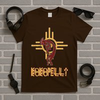 Native American Kokopelli Flute Player Sun Symbol T-Shirt