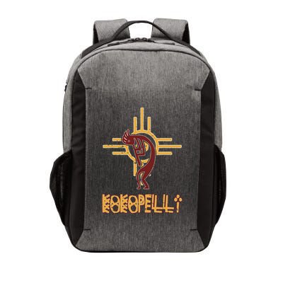 Native American Kokopelli Flute Player Sun Symbol Vector Backpack