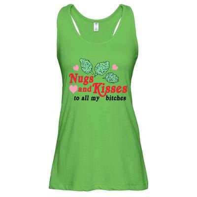 Nugs And Kisses To All My Bitches Funny Gift Ladies Essential Flowy Tank