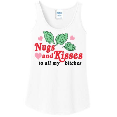 Nugs And Kisses To All My Bitches Funny Gift Ladies Essential Tank