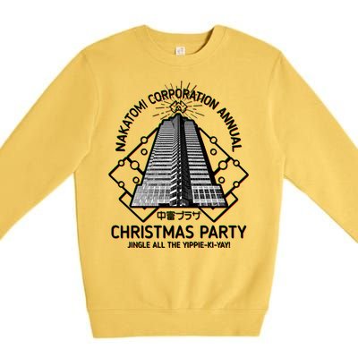 Nakatomi Corporation Annual Christmas Party Premium Crewneck Sweatshirt