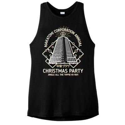 Nakatomi Corporation Annual Christmas Party Ladies PosiCharge Tri-Blend Wicking Tank