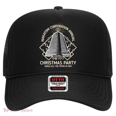 Nakatomi Corporation Annual Christmas Party High Crown Mesh Back Trucker Hat