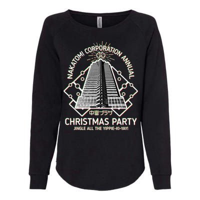 Nakatomi Corporation Annual Christmas Party Womens California Wash Sweatshirt