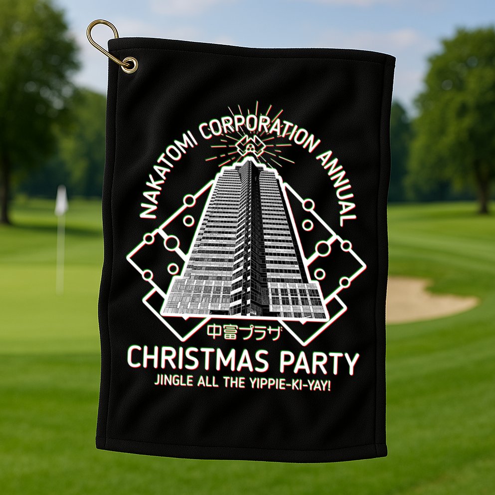 Nakatomi Corporation Annual Christmas Party Golf Towel