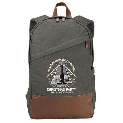 Nakatomi Corporation Annual Christmas Party Cotton Canvas Backpack