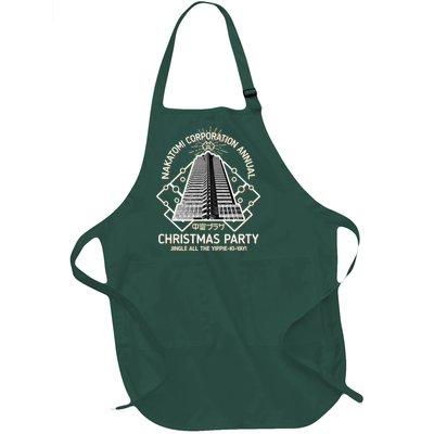 Nakatomi Corporation Annual Christmas Party Full-Length Apron With Pockets