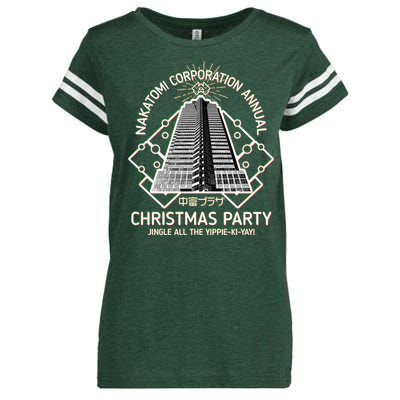 Nakatomi Corporation Annual Christmas Party Enza Ladies Jersey Football T-Shirt