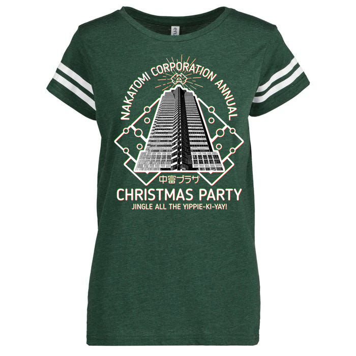 Nakatomi Corporation Annual Christmas Party Enza Ladies Jersey Football T-Shirt