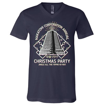 Nakatomi Corporation Annual Christmas Party V-Neck T-Shirt