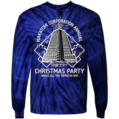 Nakatomi Corporation Annual Christmas Party Tie-Dye Long Sleeve Shirt