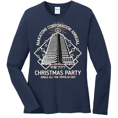 Nakatomi Corporation Annual Christmas Party Ladies Long Sleeve Shirt