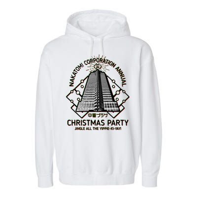 Nakatomi Corporation Annual Christmas Party Garment-Dyed Fleece Hoodie