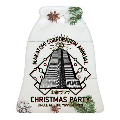 Nakatomi Corporation Annual Christmas Party Ceramic Bell Ornament